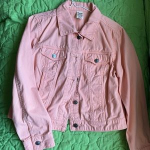 Medium faded glory peach jean jacket. Size medium